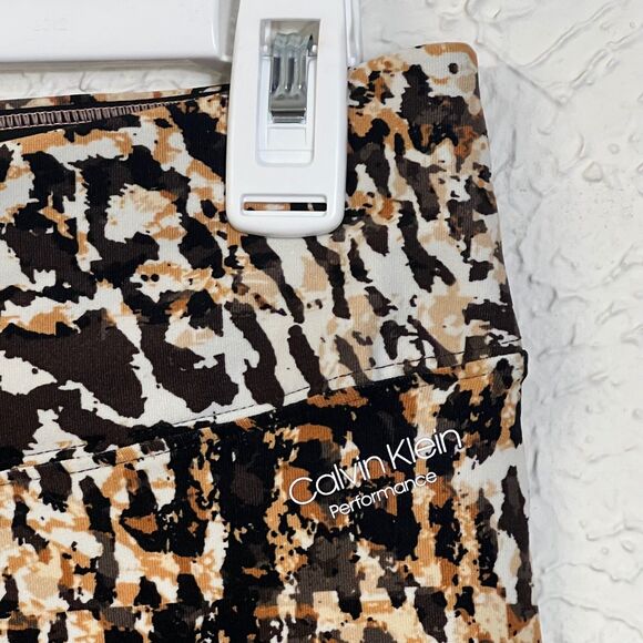 Calvin Klein Performance Leggings Animal Print Wick L Comfort Gym Activewear - Picture 12 of 13